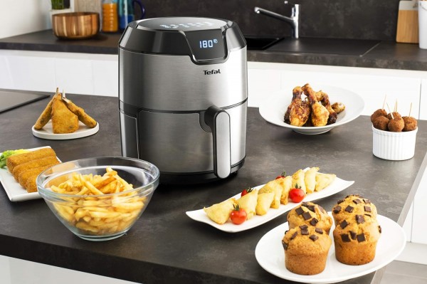Tefal EY401D40 Easy Fry Precision XL Air Fryer - Stainless Steel & Black - 3045380014466