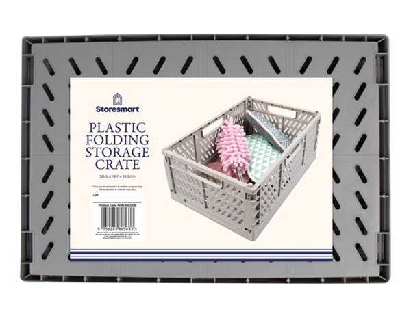 Plastic Folding Storage Crate Large - 3L