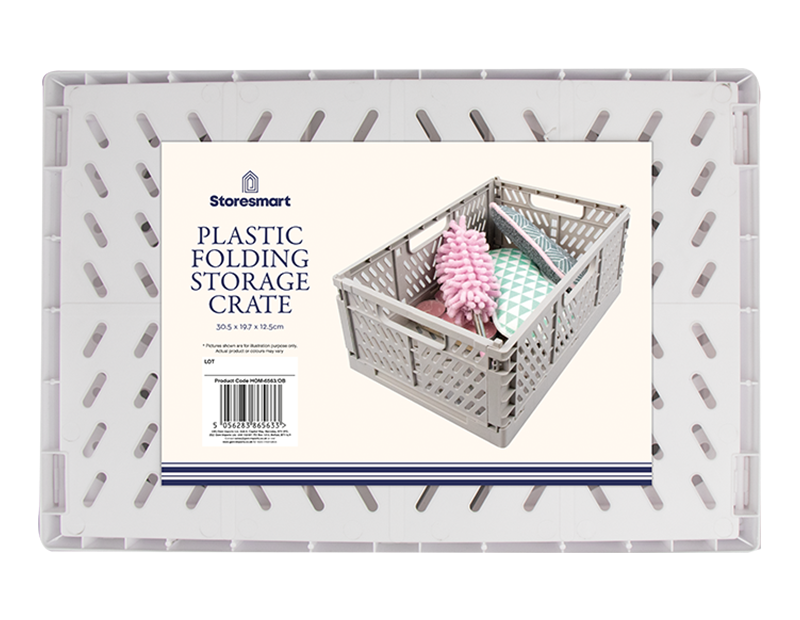 Plastic Folding Storage Crate Large - 3L